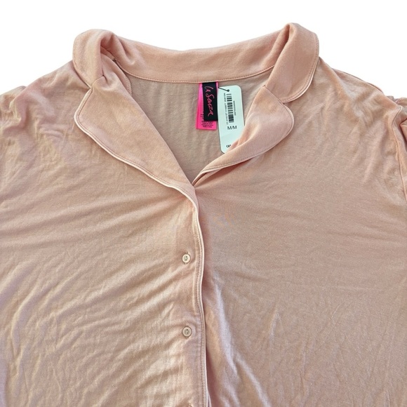 La Senza Woman’s Pink Button-Up Pyjama Shirt New With Tags Size Medium - Picture 3 of 4